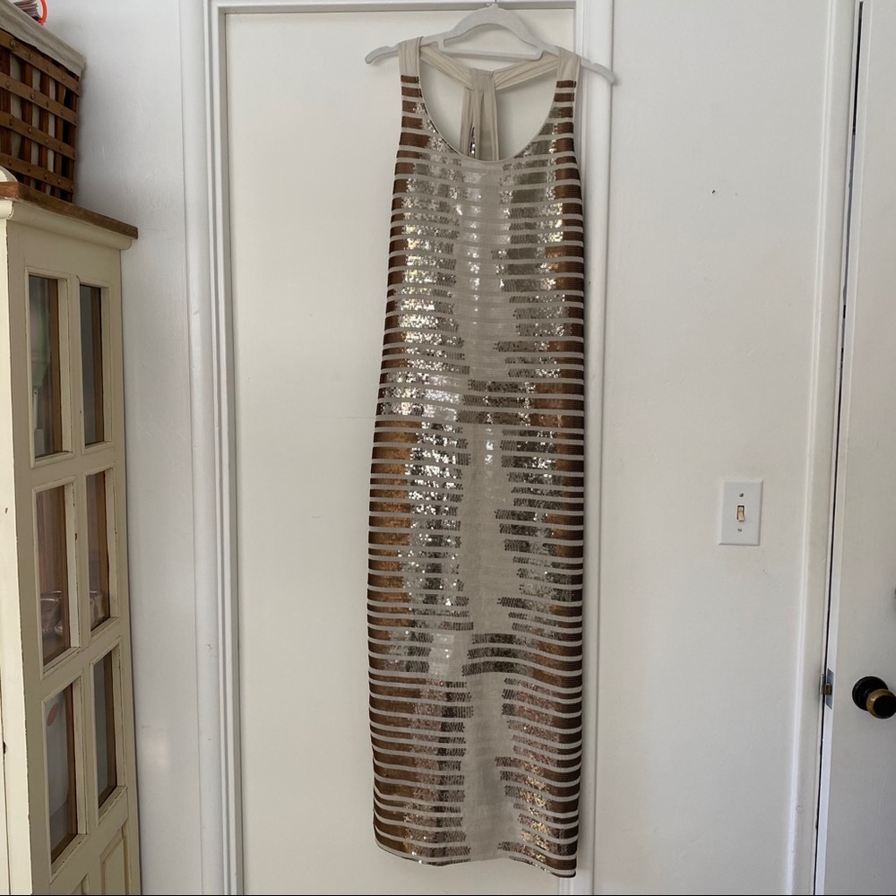 BCBGMaxazria Amarel Sequined Maxi Dress - Picture 10 of 10